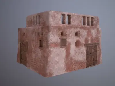 ARAB HOUSE GAME READY Low-poly 3D model
