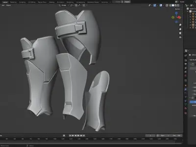 Overwatch Soldier 76 Full Armor and Rifle 3D Model Pack