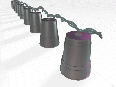 Bulb Novelty String Light 3D model