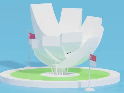 Art Science Museum of Singapore Marina Bay 3D model