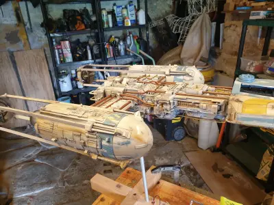 BTL-A4 Y-wing starfighter 3D print model