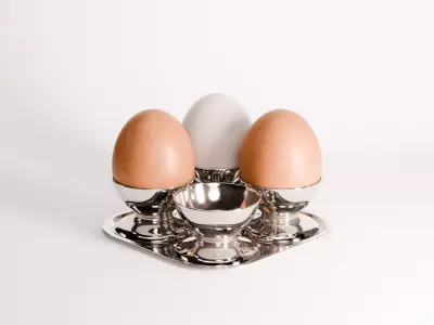 Egg Set 01 Low-poly 3D model