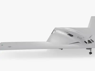  B-21 Raider Sixth Generation Bomber Used White Rigged for Maya 