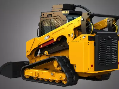 285XE Compact Track Loader - Bucket 3D model