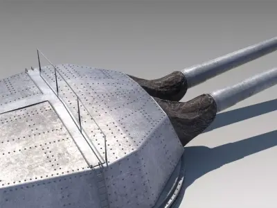 Warship Turret  3D model