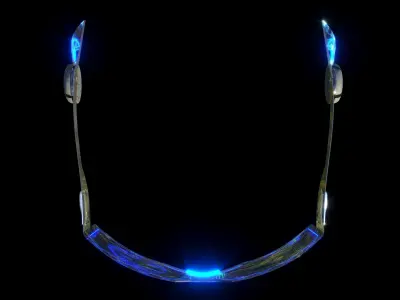 Futuristic Visor Headset 3D model