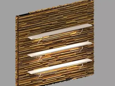 shelf and light Free 3D model