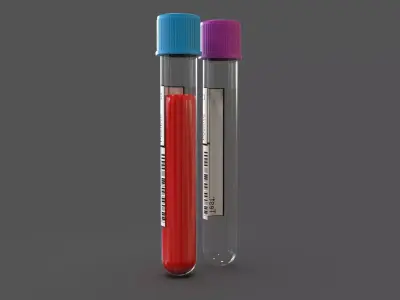 Collection Tube Blood 3D model