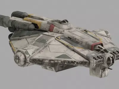 VCX-100 Ghost Remastered - Star Wars Ahsoka 3D model