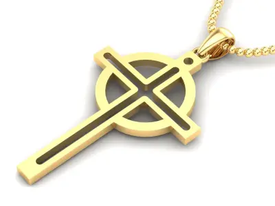 Light Gold Cross New Design  CP 12 3D print model