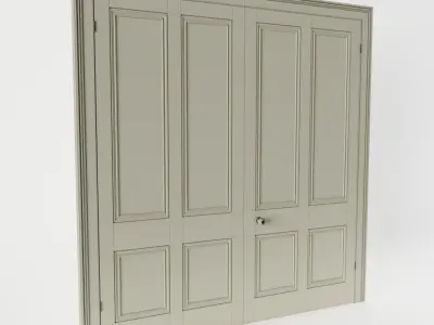 Grand Internal Double Door 3D model