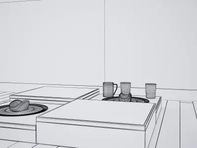 Table - Living Room Furniture 03 Low-poly 3D model
