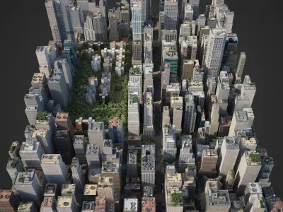 Realistic City R1 3D model