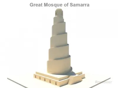 Spiral Minaret 3D model