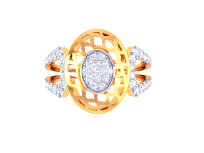  Women Ring MTL 3dm STL OBJ FBX Details 3D print model 2