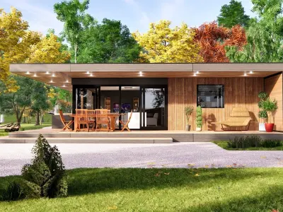 vacation residential modern house zaja Low-poly 3D model