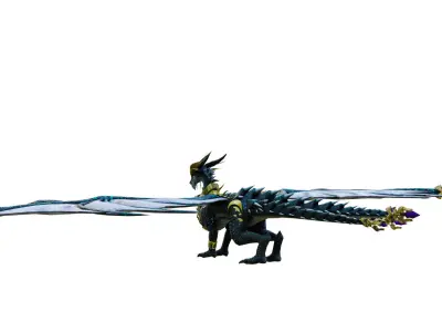 Fantasy Dragon Low-poly 3D model