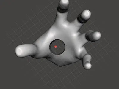 Hand shape figure for LED Moodlight 3D print model