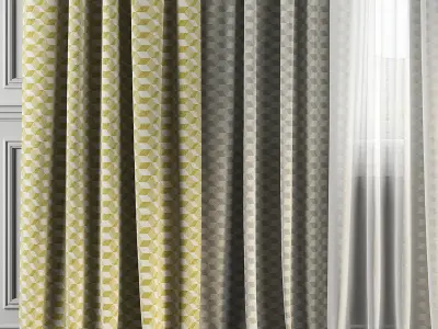 Curtain Set 156 3D model