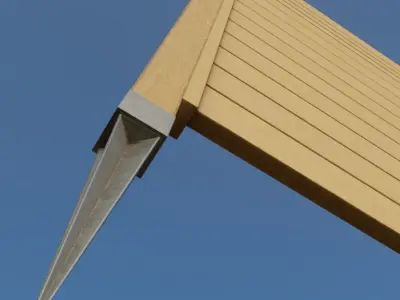 Modular Wood Fence 2 Remastered Low-poly 3D model