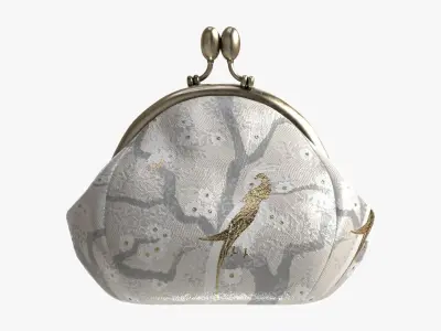 Female coin purse 02 Light 3D model