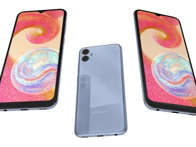 Samsung Galaxy A04e Light Blue 3D model