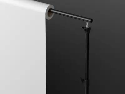 Professional photo studio backdrop 3D model