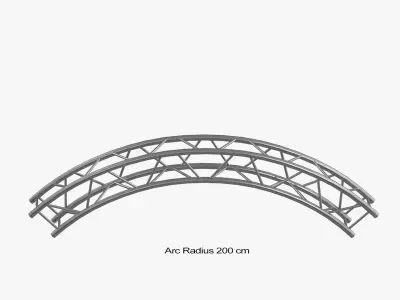 Circular Ring Truss Arch Modular  3D model