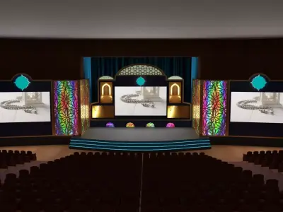 Orientalist Stage Design 3D model