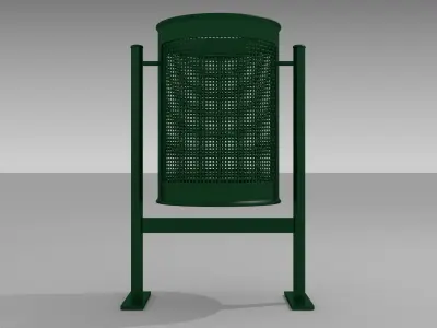 City trash can 3D model