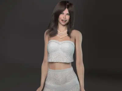 Adriana - photo realistic female model 3D model