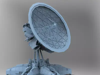 Satellite Dish Huge  3D model