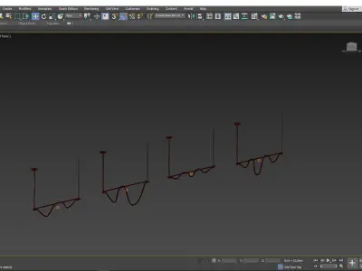 Luke lamp collection  Low-poly 3D model