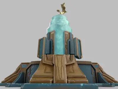 Stylized tower Low-poly 3D model buy