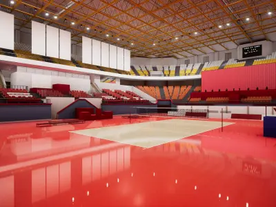 Multipurpose Indoor Stadium 3D model