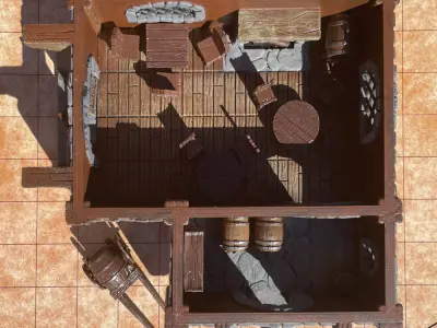 The Snoring Warrior Tavern Free 3D print model