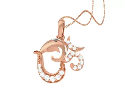 Spiritual Oum Pendant 3D print model