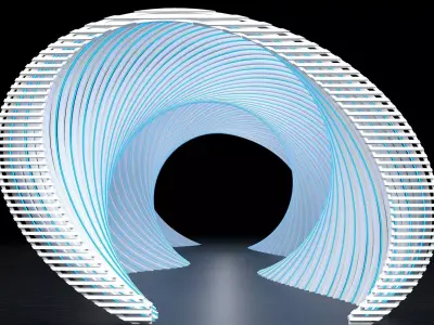 Futuristic Tunnel  3D model