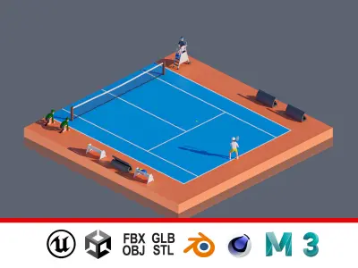 land 88A Low-poly 3D model