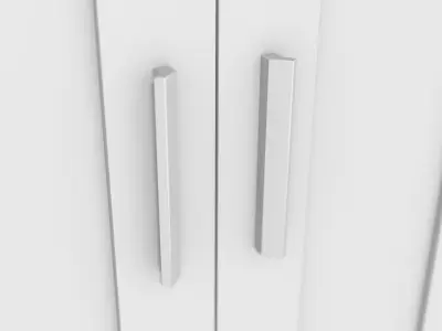 Minimalistic closet BRIMNES 3D model