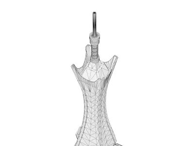 Prism Tower Low-poly 3D model