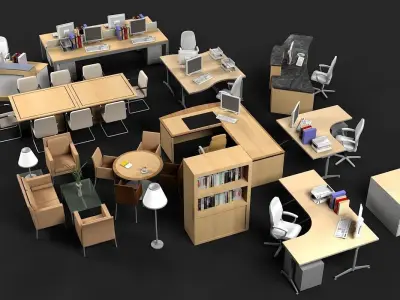 Office Furniture 2 3D model