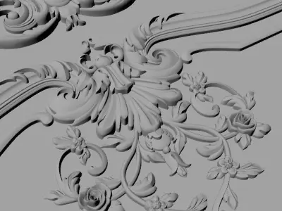 door High quality 3d models for processing on a cnc machine 3D model