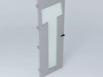Letter T 3D door Free 3D model