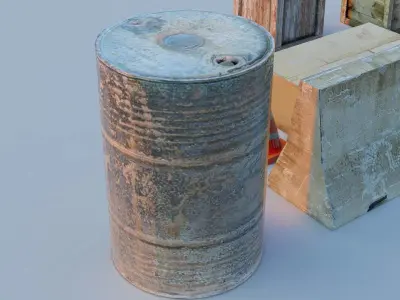 Game Fixtures Low-poly 3D model