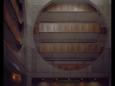 Exeter Library from The Third and The Seventh 3D model