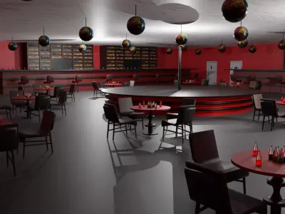 Night Club Low-poly 3D model