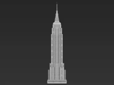 Empire State Building 3D printable 3D print model