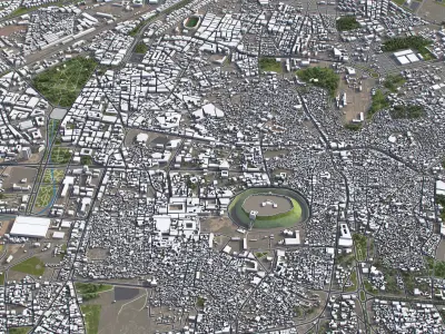 Aleppo - 3D City Model Low-poly 3D model