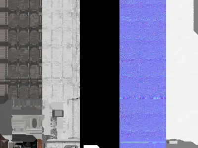 buiding tall building in sky 3D model